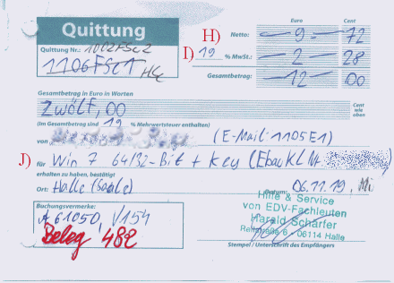 Quittungsteil für Ware und Leistung. qtg01a2.png